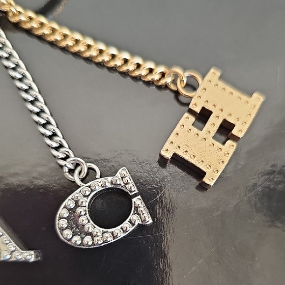 Coach Perforated Letters Charm Key Fob (Style No. 91474) Like New - Picture 5 of 8